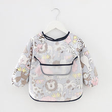 将图片加载到图库查看器,Modern Luxury NEW Baby Cute Cartoon Waterproof Long Sleeve Apron Baby Feeding Bib for Children Baby and Kids