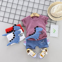 Load image into Gallery viewer, Fashion Infant Clothing Set for Boys and Girls Cute Summer Casual Clothes Set Top+Shorts Kids Clothes Summer Edition T shirt and Pants Set