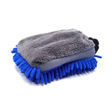 Load image into Gallery viewer, Large Microfiber Car Wash Mitt Waterproof Chenille Gloves Thick Car Cleaning Mitt Wax Detailing Auto Care Double-faced Glove