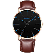 将图片加载到图库查看器,Minimalist Men's Fashion Ultra Thin Watch Simple Men Business Stainless Steel Mesh Belt Quartz Watch Relogio Masculino