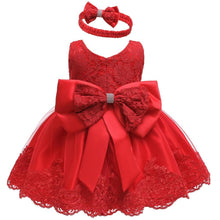 将图片加载到图库查看器,Luxury Modern Baby Girl Christmas Dress Newborn Baby Girls Bow Dresses For Baby 1st Year Birthday Party
