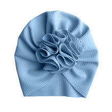 Load image into Gallery viewer, Handamde Elegant Baby Hats for Girls Big Bow Turban Hat Newborn Baby Beanie Cap Solid Color Style