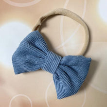 Load image into Gallery viewer, Baby Headband Bow Headbands For Girl Corduroy Head Band Thin Nylon Hairband Newborn Kids Hair Accessories Bow For Kids