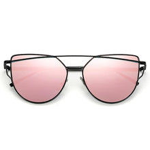 Load image into Gallery viewer, NEW Stevvex Designer Cat eye Sunglasses For Women and Ladies in Vintage Metal Reflective Glasse Mirror Retro Oculos De Sol Gafas Style With UV 400 Protection