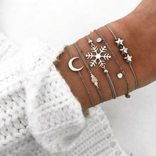 Load image into Gallery viewer, Boho Rose Map Bracelets & Bangles for Women Bohemian Round Charm Bracelet Set Fashion Multilayer Accessories Luxury Jewelry