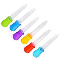 将图片加载到图库查看器,1/6/8/10pcs 5ML Silicone Plastic Pipette Dropper Feeding Medicine Liquid Eye Ear Pipette Dropper School Lab Experiment Supplies