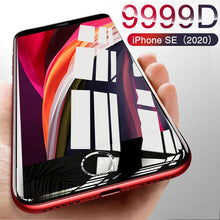 Load image into Gallery viewer, 9999D New Glass For iPhone SE 2020 Screen Protector For iPhone 7 8 6 6S Plus 11 Pro X XR XS MAX Tempered Glass On iphone SE 2020 Tempered Glass Film Easy Installation Screen Protector