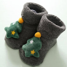 Load image into Gallery viewer, Luxury Modern Christmass Children's Socks With Doll Baby Keep Warm Elk Non-Slip Socks Newborn For Infant Toddler Kids
