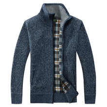 将图片加载到图库查看器,New Autumn Winter Jacket Men Warm Casual Slim Fit Fleece Jacket Elegant Jackets For Men Warm Soft Sweater Solid Jackets Casual Business Men Clothing Lightweight Hooded Jackets