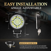 Load image into Gallery viewer, 4inch 123W LED Bar Offroad 4X4 Spotlight 12V 24V Work Light Bar For Jeep Truck Car Tractor SUV ATV Barra LED Headlights