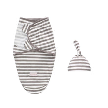 将图片加载到图库查看器,Baby Swaddle Blanket With Cap For Newborn Wrap Cotton Swaddling Bag Baby Envelope Sleep sack Blanket .