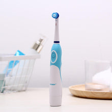 Load image into Gallery viewer, Modern Rotation Proffesional Electric Toothbrush with 4 & 8 Replacement Heads Deep Clean Battery Operated Tooth Brush Teeth Whitening Teethbrush For Adults