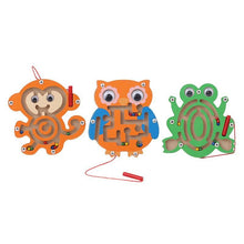 Load image into Gallery viewer, Children Magnetic Maze Toy Kids Wooden Puzzle Game Toy Kids Early Educational Brain Teaser Wooden Toy Intellectual Stevvex Board