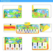 Load image into Gallery viewer, Trend New Baby Musical Mat Music Carpet Funny Animal Voice Singing Playing Music Piano Early Educational Learning Toys for Kids