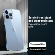 Load image into Gallery viewer, 3Pcs Tempered Back Glass For iPhone 13 Pro Max Mini Protective Screen Protector Glass Film For iPhone 13 12 11 14 Pro XS Max XR Temper Film Premium HD Clarity Anti-Fingerprint/Scratch Back Protector