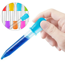 Load image into Gallery viewer, 5ml Small Silicone Plastic Pipette Dropper Feeding Medicine Liquid Eye Ear Pipette Dropper School Lab Experiment Supplies