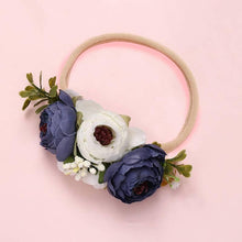 将图片加载到图库查看器,Modern Fashion Floral Headband Newborn Baby Elastic Hairbands Pearl Fresh Style Bow Knot For Girls