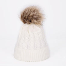 将图片加载到图库查看器,Winter Warm Baby Hat Fur Pompom Knitted Baby Hat Cap Infant Toddler Kids Hat Beanie In Modern Designer Style