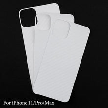 将图片加载到图库查看器,Back Screen Protective Film Carbon Fiber Skin Transparent Screen Guard Sticker Carbon Fiber Transparent Film For iPhone 14 13 12 Mini 11 Pro X XR XS Max SE3 7 8 Plus Phone Back Screen Protector Sticker