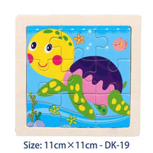 Load image into Gallery viewer, 38 Style Cartoon Wooden Puzzle Children Animal/ Vehicle Toy For 2-6 Year Baby Early Educational Toys for Kids