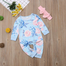 Load image into Gallery viewer, New Fashion Newborn Romper Floral Jumpsuit Baby Playsuit Girl Outfit Clothes Set For Girls