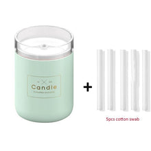 Load image into Gallery viewer, 280ML Ultrasonic Air Humidifier Candle Romantic Soft Light USB Essential Oil Diffuser Car Aroma Mist Maker