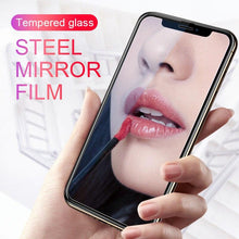 Load image into Gallery viewer, Glue Anti Scratch Mirror Screen Protector Tempered Glass For iphone 13 12 11 Pro XS Max X XR 7 8 Plus Makeup Mirror Tempered Glass for Iphone 11 12Pro 13pro Max Mirror Screen Protectors