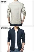 将图片加载到图库查看器,Luxury Black Mens Jacket Fashion Jacket Men Slim Fit Business Casual Male Jackets Warm Outdoor Men's Lightweight Cotton Jacket Elegant Slim Men Solid Color Clothing