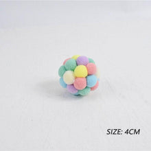 Load image into Gallery viewer, Fashion New Plush Pet Toy Cat and Dog Self-Hey Funny Cat Bite-Resistant Toy Ball Cute Funny Interactive Toy Balls For Cats Multicolor Toy Balls For Cat
