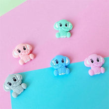 Load image into Gallery viewer, 2pc Silicone Elephant Teether Baby Silicone Chew Charms Baby Teething Gift Toddler Toys Unique Design