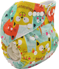 将图片加载到图库查看器,Baby Pocket Cloth Diaper Nappy Reusable Adjustable Washable No Inserts Nappie For Baby In Modern Printed Style