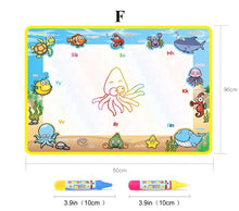 Load image into Gallery viewer, Magic Water Painting Drawing Mat & 2 Pens Doodle Board Coloring Books for Kids Children Educational Toys