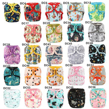Load image into Gallery viewer, Baby Girl Pink One Size Cloth Diaper Cover Comfortable Nappy With Double Gusset Cartoon Designs Baby Boys Diapers