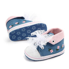 Load image into Gallery viewer, Baby Girl Shoes White Lace Soft Shoe Prewalker Walking Toddler Kids Shoes First Walker