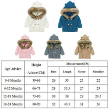 Load image into Gallery viewer, Modern Luxury Winter Warm Newborn Baby Boy Girl Knit Hooded Coat Fur Collar Jacket Clothes FOr Boys and Girls