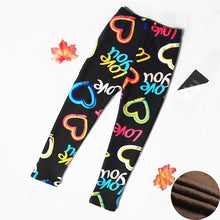 Load image into Gallery viewer, Baby Girls Leggings Thick Warm Dot Pants Kid Girl Leopard Plus Pants Children Vintage Flowers Trousers For Girls Kids