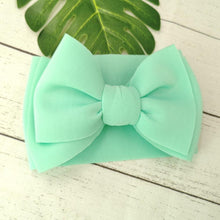 Load image into Gallery viewer, Modern Luxury Big Puff Bow Baby Girl Headbands for Girls Baby Turban Headband For Girls Baby