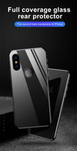 Load image into Gallery viewer, 9D Protective Back Tempered Glass For iPhone 13 12 11 Pro MAX 7 8 Plus Full Cover Screen Protector Film For iPhone XS MAX XR Ultra Thin All -Coverage Full Glass Back Tempered Glass Screen Protector Film for iPhone