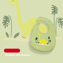 将图片加载到图库查看器,Silicone Baby Eating Bib Children Adjustable Large Boy Girl Saliva Pocket Super Soft Waterproof Bibs For Kids