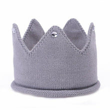 将图片加载到图库查看器,Modern Luxury New Trend Baby Hat Girls and Boys Crown Knitted Cap Toddler Empty Top Hats Newborn Design Woolen Yarn Bonnet For Kids