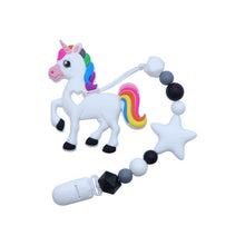 将图片加载到图库查看器,Baby Teething Lovely Koala Owl Horse Cookies Baby Teether Molar Toy Gift Raccoon Food Grade Silicone Beads For Kids and Baby