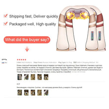 将图片加载到图库查看器,JinKaiRui U Shape Electrical Shiatsu Body Shoulder Neck Massager Back Infrared 4D kneading Massage Car Home Best Gift HealthCare