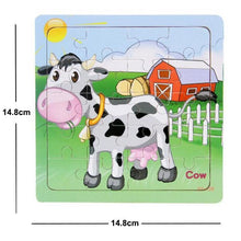 Load image into Gallery viewer, 38 Style Cartoon Wooden Puzzle Children Animal/ Vehicle Toy For 2-6 Year Baby Early Educational Toys for Kids