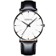 将图片加载到图库查看器,Minimalist Men's Fashion Ultra Thin Watch Simple Men Business Stainless Steel Mesh Belt Quartz Watch Relogio Masculino