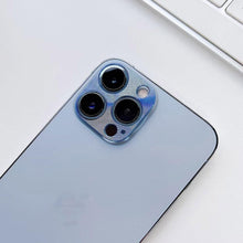 Load image into Gallery viewer, CD Texture Metal Camera Lens Frame For Iphone 14 Plus 13 Pro Max 12 Pro Max 11 Pro Max 12 Pro Camera Lens Screen Protector Camera Lens Protector Ring Cover Anti-Fall Not easy to fall 360 Degree Protection
