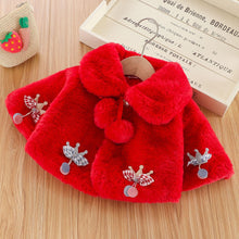 Load image into Gallery viewer, New Luxury Baby Warm Cute Princess Fur Cloak Jacket For Baby Girls In Elegant Winter Design