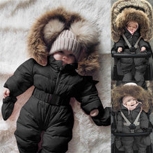 将图片加载到图库查看器,Winter Clothes For Infant Baby Hooded Warm Thick Snowsuit Jumpsuit Romper for Boys and Girls Style