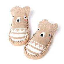 将图片加载到图库查看器,Modern Elegant Baby Girls & Boys Autumn Winter Cotton Soft Sole Cartoon Shoes Socks For Baby Kids