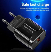 Load image into Gallery viewer, Quick Charge 3.0 USB Charger QC 3.0 Fast Charging Plug Adapter Wall Mobile Phone Chargers