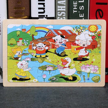 将图片加载到图库查看器,24 Slice Wood Puzzles Children Adults Vehicle Puzzles Wooden Toys Learning Education Environmental Assemble Educational Games For Kids and Babies